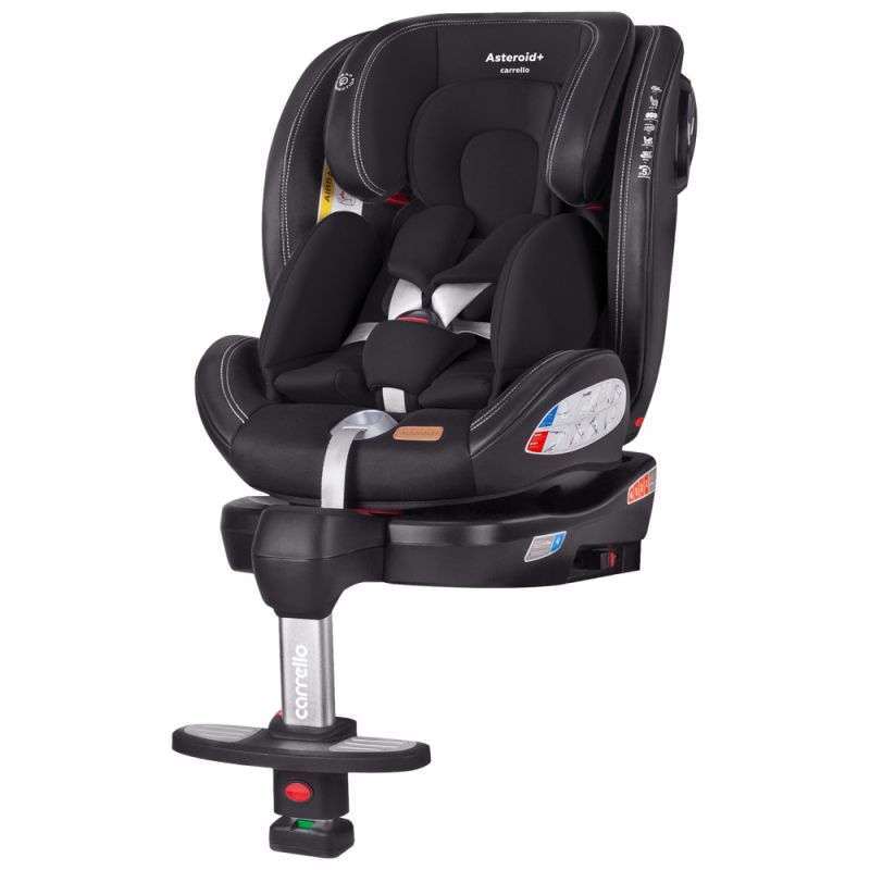 Автокресло CARRELLO Asteroid+ CRL-15801 Onyx Black 0+1/2/3 ISOFIX с поворотом и опорной стойкой