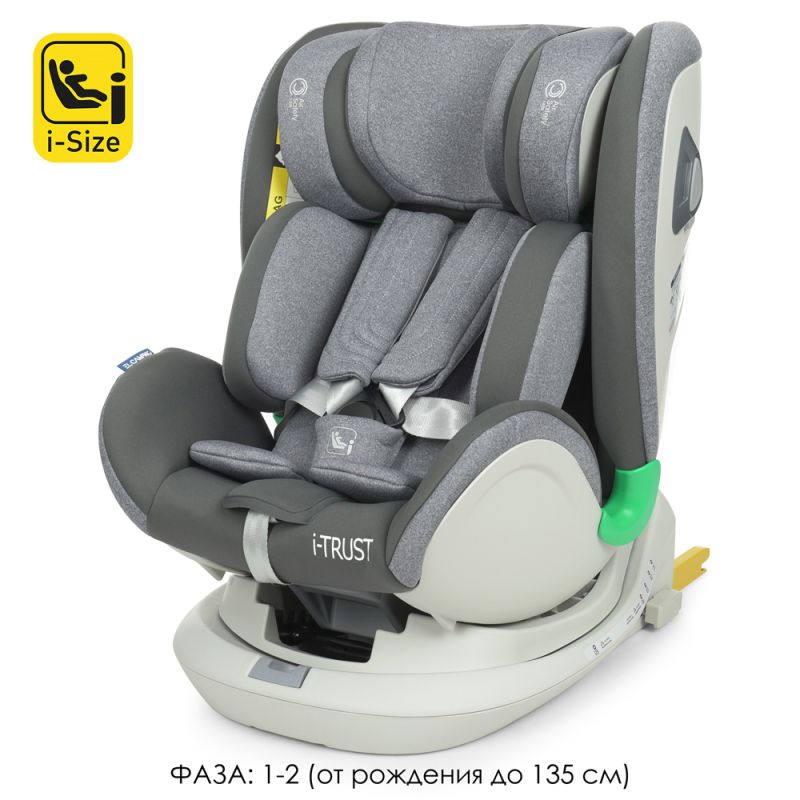 Автокрісло El Camino ME 1081 i-TRUST Light Gray