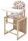 Стульчик- трансформер Babyroom Пони-230 eko без лака пластиковая столешница  бежевый (зайчики)