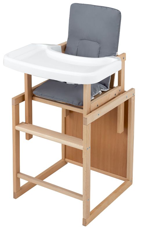 Стільчик-трансформер For Kids Бук-01 ЕСО пластикова стільниця сірий