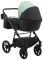 Коляска 2 в 1 Bair Kiwi кожа 100% BK-8/15 мятный - черный