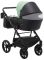 Коляска 2 в 1 Bair Kiwi кожа 100% BK-8/15 мятный - черный