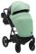 Коляска 2 в 1 Bair Kiwi кожа 100% BK-8/15 мятный - черный
