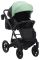 Коляска 2 в 1 Bair Kiwi кожа 100% BK-8/15 мятный - черный