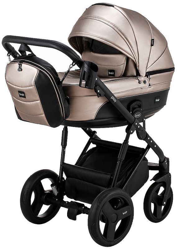 Коляска 2 в 1 Bair Play Plus BPL-122 бронза (перламутр) - чорний