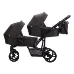 Коляска для двойни Bebetto B 42 22 графит + черная рама