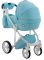 Коляска 2 в 1 Adamex Luciano шкіра 100% Q112 світло-блакитний