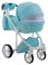 Коляска 2 в 1 Adamex Luciano шкіра 100% Q112 світло-блакитний
