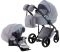 Коляска 2 в 1 Adamex Lucianо CR227 сірий льон - сіра шкіра (видавлена крапка)