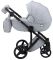 Коляска 2 в 1 Adamex Luciano Y3-CZ світло-сірий (чорна рама)