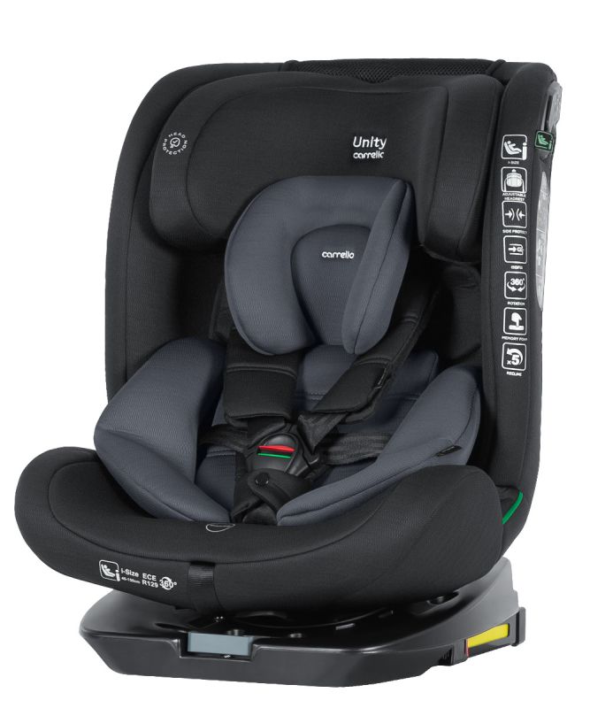 Автокресло CARRELLO Unity CRL-17010 Accord Grey i-Size 40-150см ISOFIX, поворот