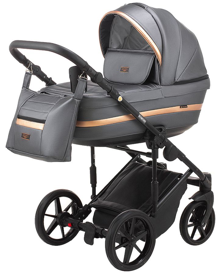 Коляска 2 в 1 Adamex Rimini ECO шкіра 100% RI-254