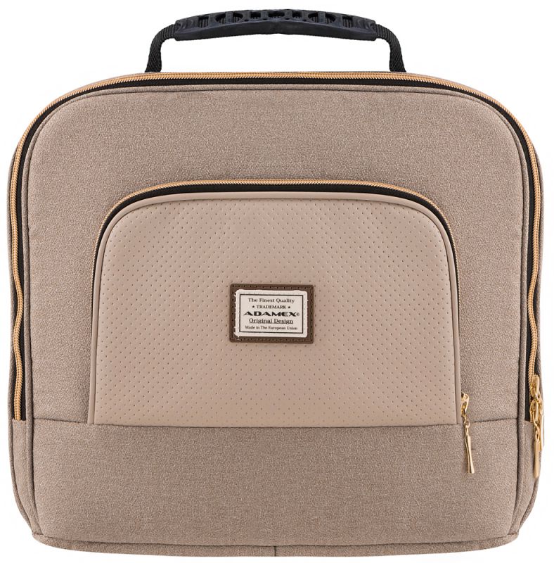 Коляска 2 в 1 Adamex Mimi Polar (Gold) Y847 капучино - капучино кожа (выдавленная точка)