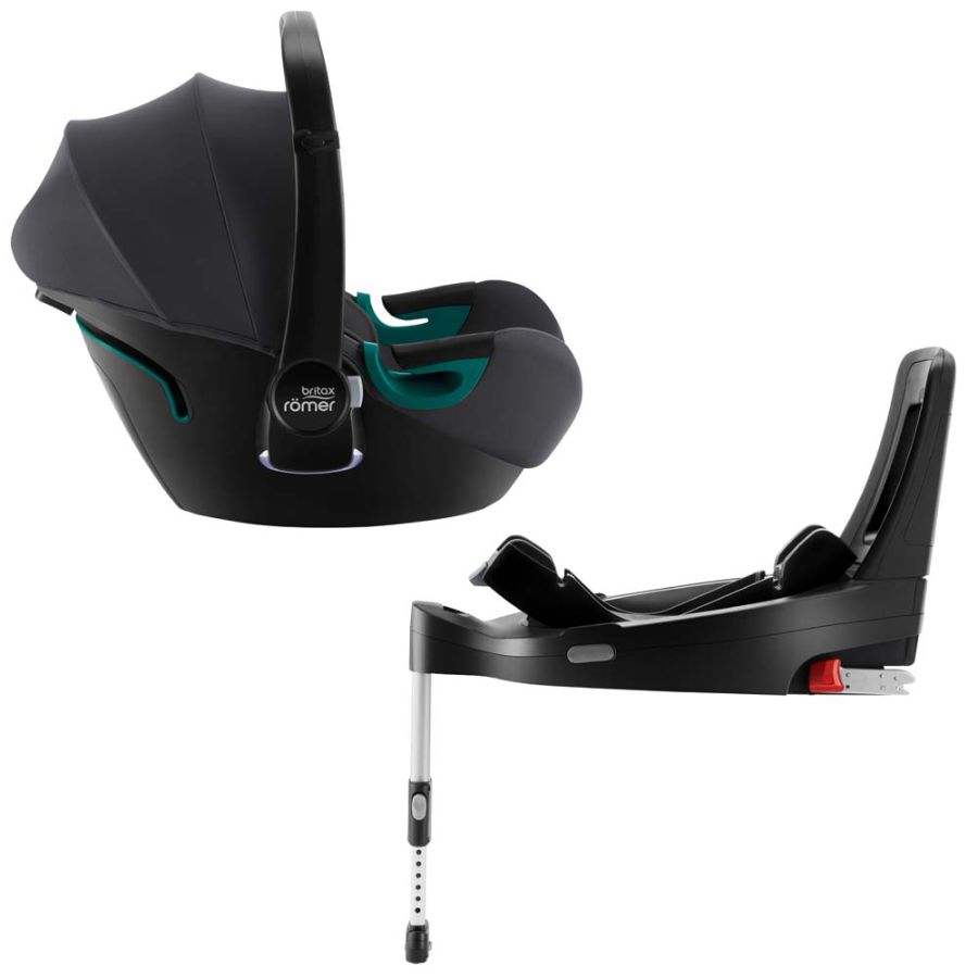 Автокресло BRITAX-ROMER BABY-SAFE iSENSE Midnight Grey с платформой FLEX BASE iSENSE