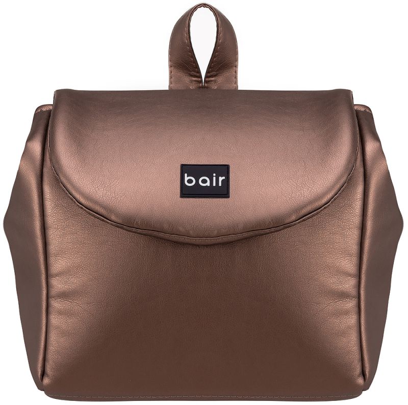 Коляска 2 в 1 Bair Infinity шкіра 100% BI-02-AMO bronze pearl (бронза перламутр)