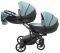 Коляска 2 в 1 для двійні Bair Next DUO Шкіра 100% 21 нефрит