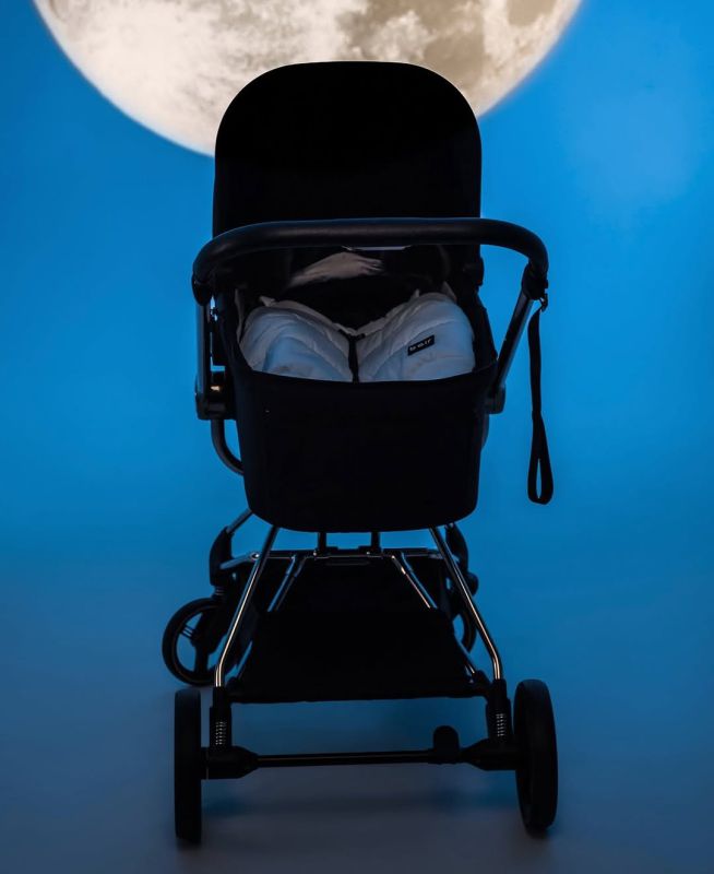 Коляска 2 в 1 Bair Moon Gold Edition MG-01 черный