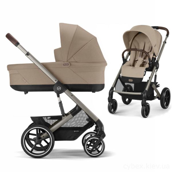 Коляска 2 в 1 Cybex Balios S Lux 2025 Almond Beige