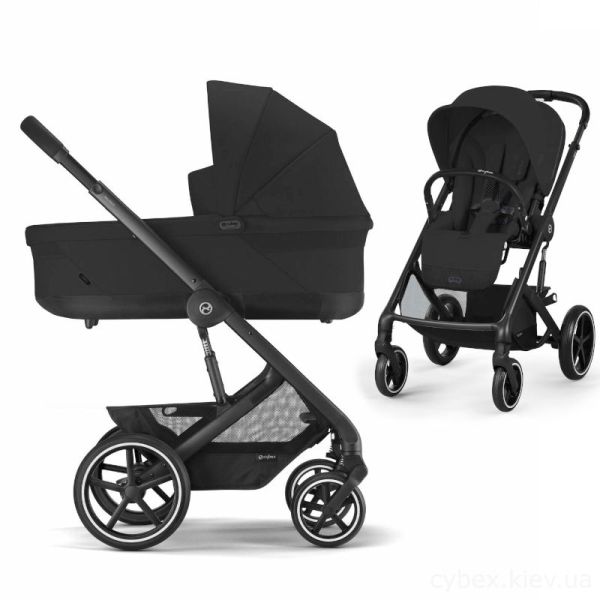 Коляска 2 в 1 Cybex Balios S Lux 2025 Moon Black