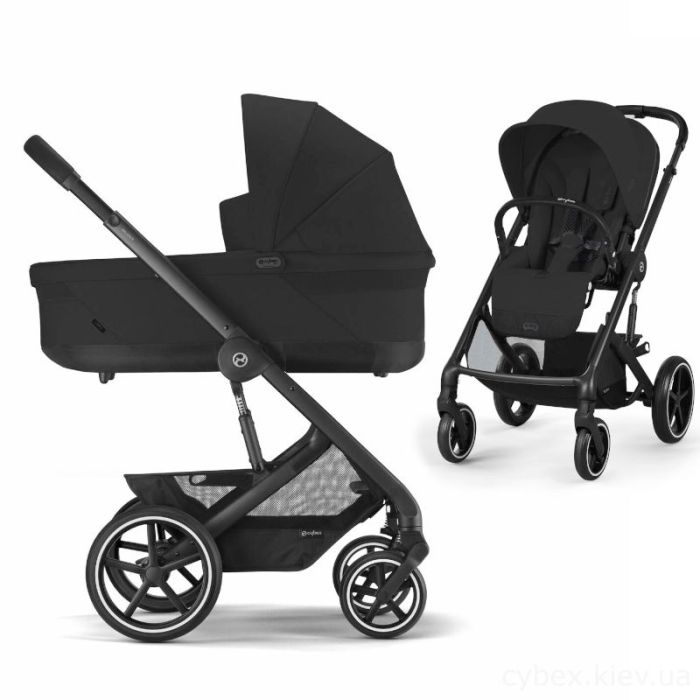 Коляска 2 в 1 Cybex Balios S Lux 2025 Moon Black