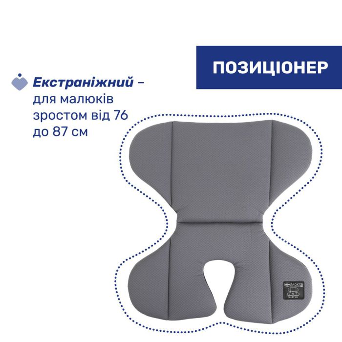 Автокресло Chicco Mokita i-Size, группа 1/2/3 Grey