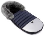 Зимний конверт Bair Polar premium  темно-синий - серебро кожа