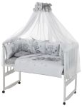 Дитяча постільна білизна Babyroom Bortiki Print-08 grey teddy