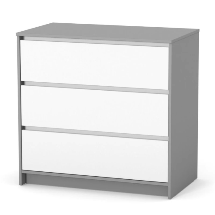 Комод Верес Бёрн 900 бело-графитовый