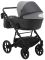 Коляска 2 в 1 Bair Kiwi кожа 100% BK-21/15 серый - графит