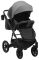 Коляска 2 в 1 Bair Kiwi кожа 100% BK-21/15 серый - графит