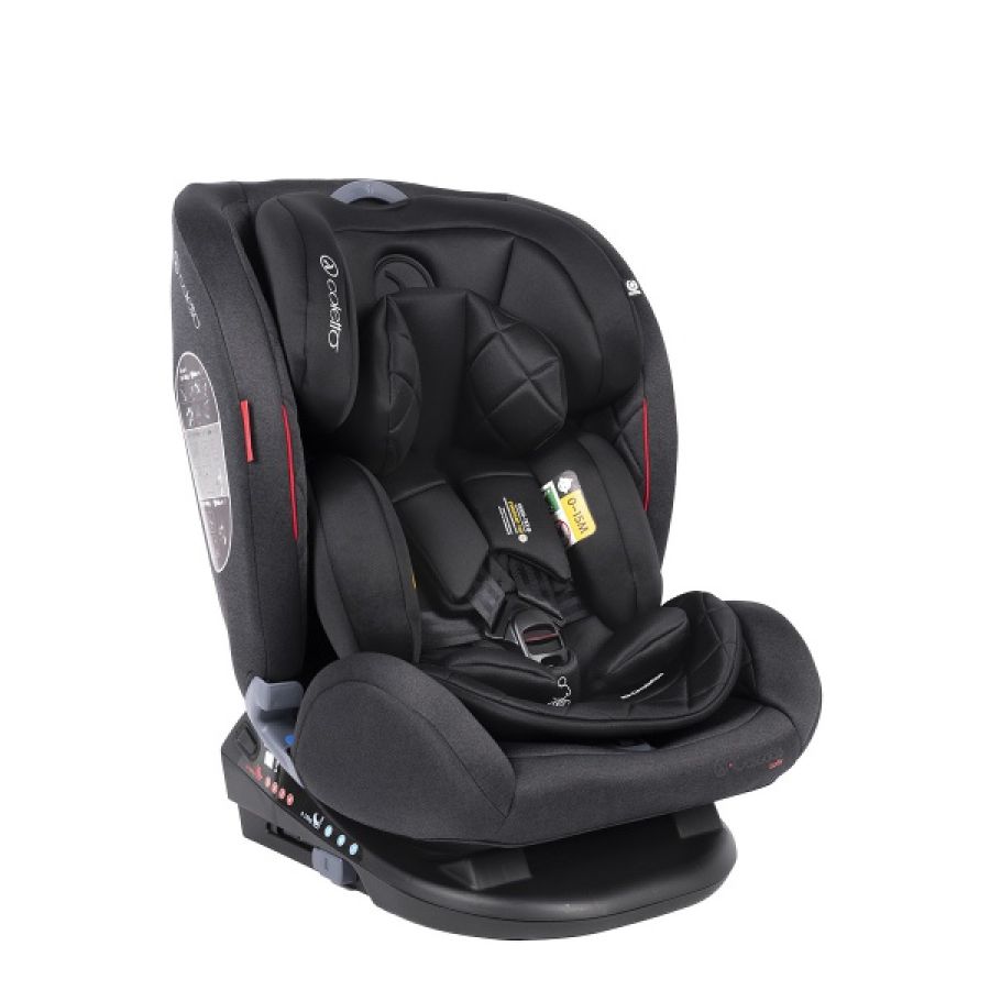 Автокресло Coletto Cascade Izofix 0-36 black, черный