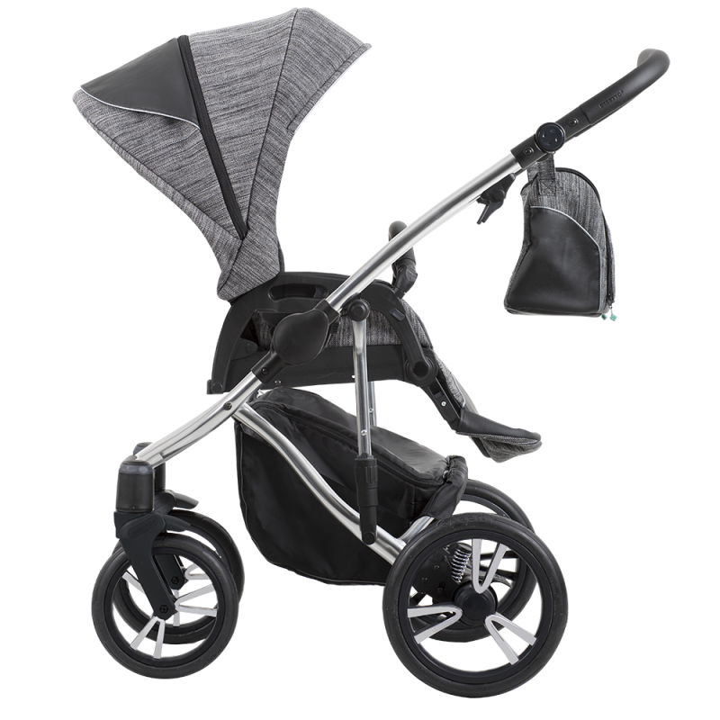 Коляска 2 в 1 Bebetto Bresso Premium SILVER 02