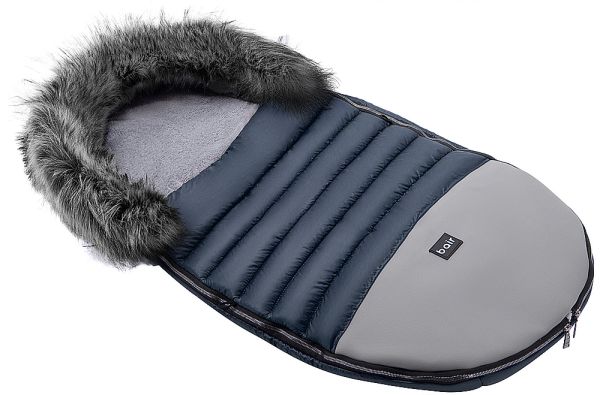 Зимовий конверт Bair Polar premium темно-синій - сіра шкіра Зимовий конверт Bair Polar premium темно-синій - сіра шкіра