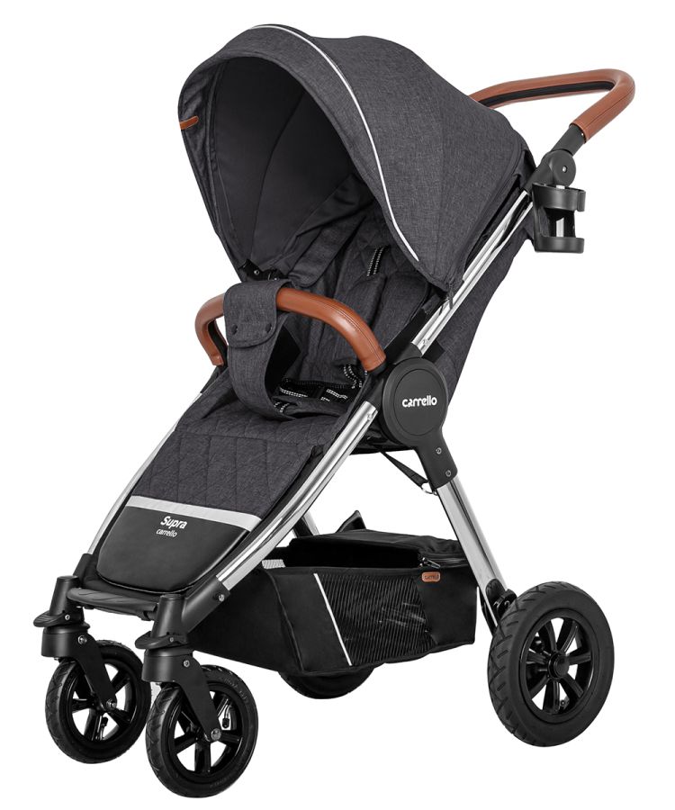 Коляска прогулочная CARRELLO Supra CRL-5510 Solid Grey +дождевик L
