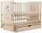 Кровать Babyroom Медвежонок M-03 маятник, ящик, откидной бок  бук слоновая кость