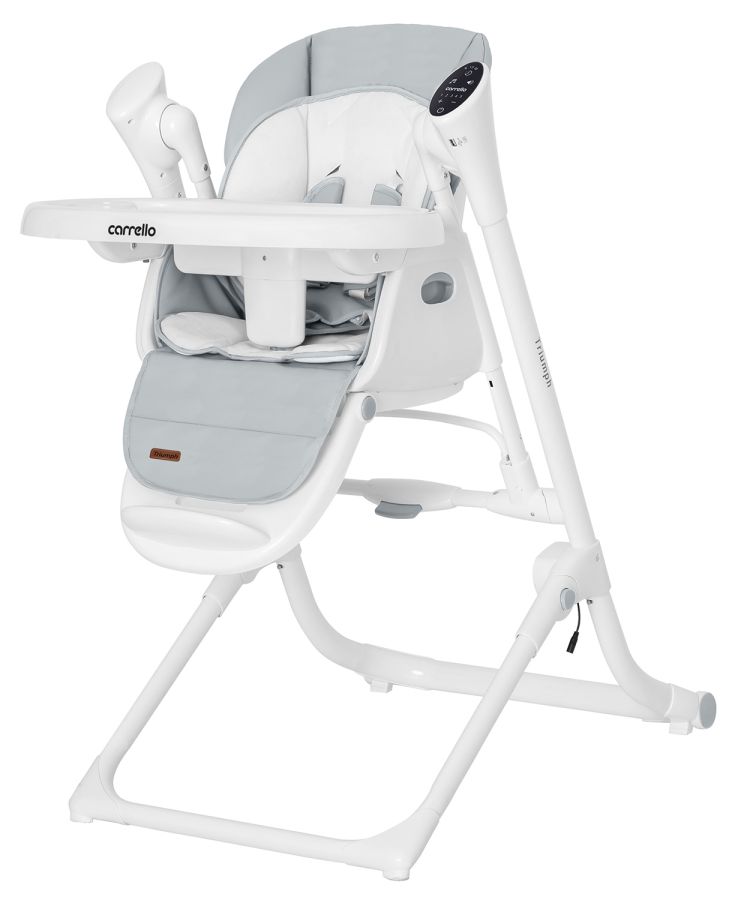 Стульчик-качели CARRELLO Triumph сенсорная панель CRL-10302 Cloud Grey