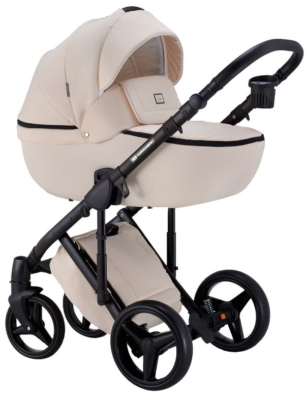 Коляска 2 в 1 Adamex Luciano jeans BC1 бежевий