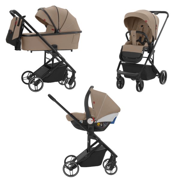 Коляска 3 в 1 CARRELLO Alfa CRL-6508 Evening Beige Коляска 3 в 1 CARRELLO Alfa CRL-6508 Evening Beige