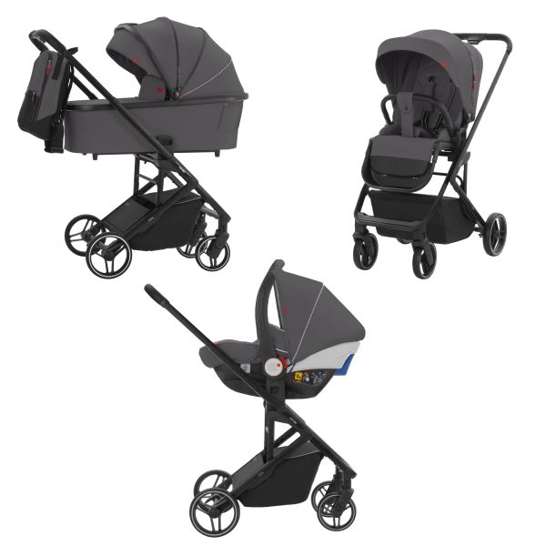 Коляска 3 в 1 CARRELLO Alfa CRL-6508 Falcon Grey Коляска 3 в 1 CARRELLO Alfa CRL-6508 Falcon Grey