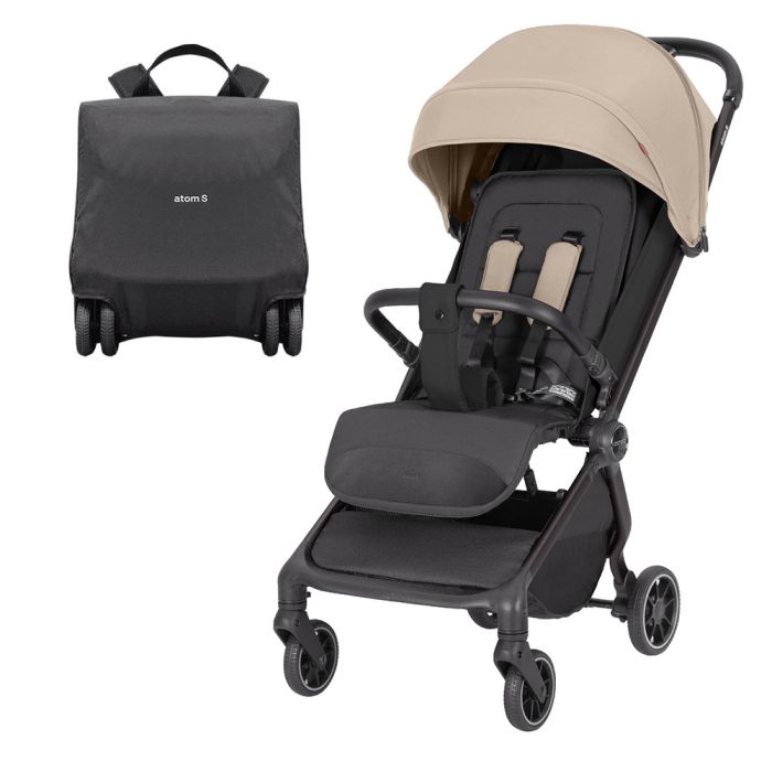 Прогулянкова коляска CARRELLO Atom S CRL-5526 Ceramic Beige