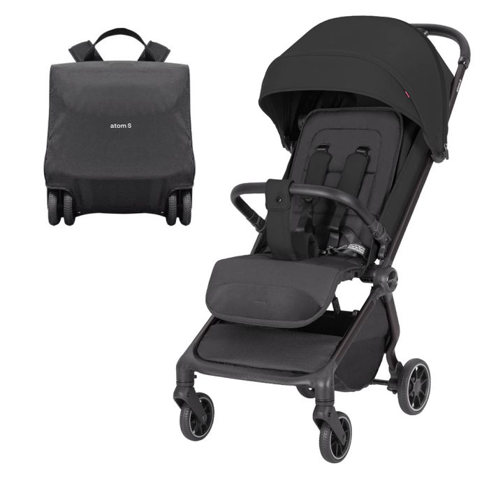 Прогулянкова коляска CARRELLO Atom S CRL-5526 Storm Black