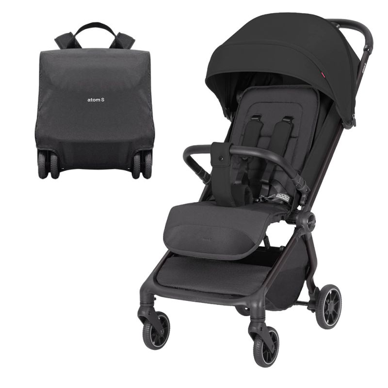 Прогулянкова коляска CARRELLO Atom S CRL-5526 Storm Black