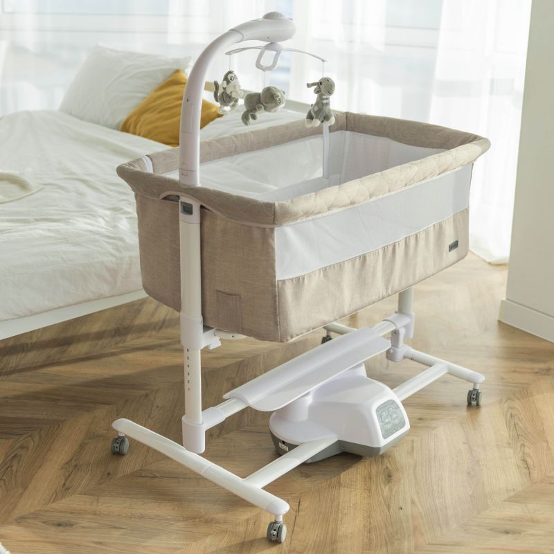 Детская кроватка-качалка CARRELLO Bloom CRL-10304 Eos Grey