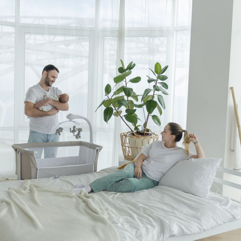 Детская кроватка-качалка CARRELLO Bloom CRL-10304 Anchor Grey