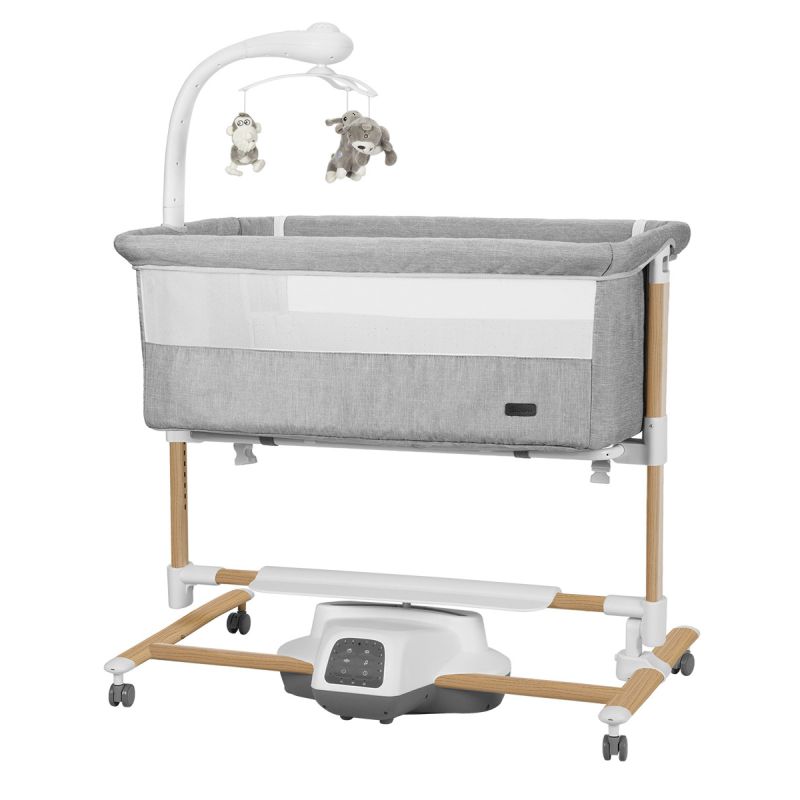 Детская кроватка-качалка CARRELLO Bloom CRL-10304 Anchor Grey Wooden