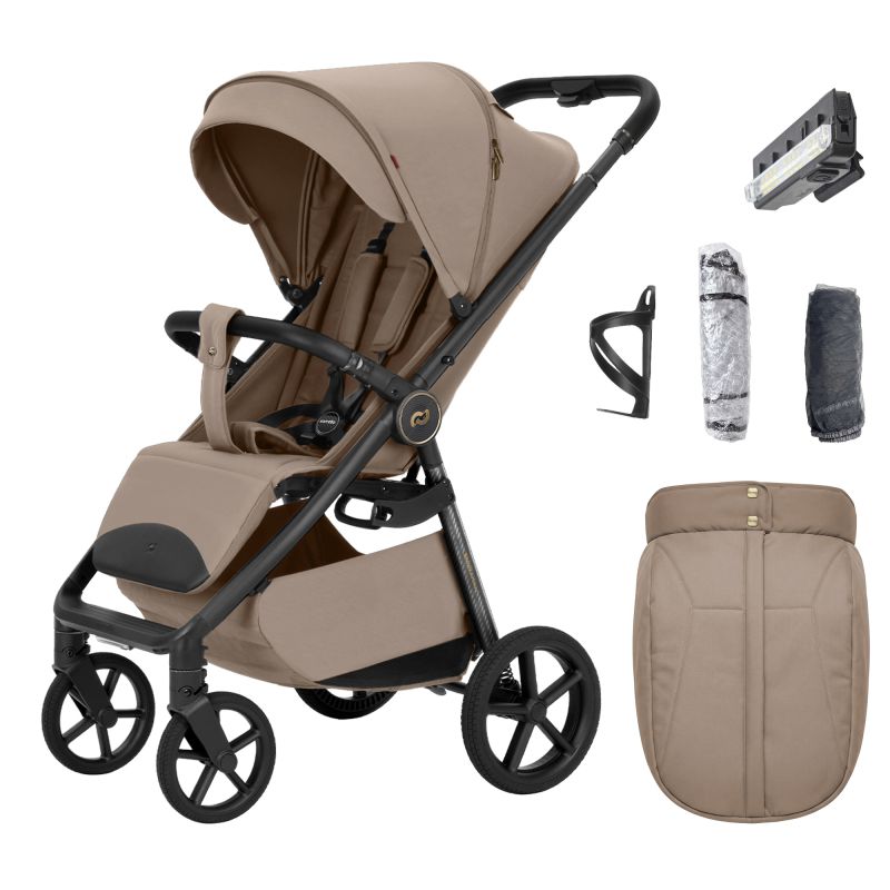 Коляска прогулочная CARRELLO Bravo Carbon CRL-5530 Ketch Beige