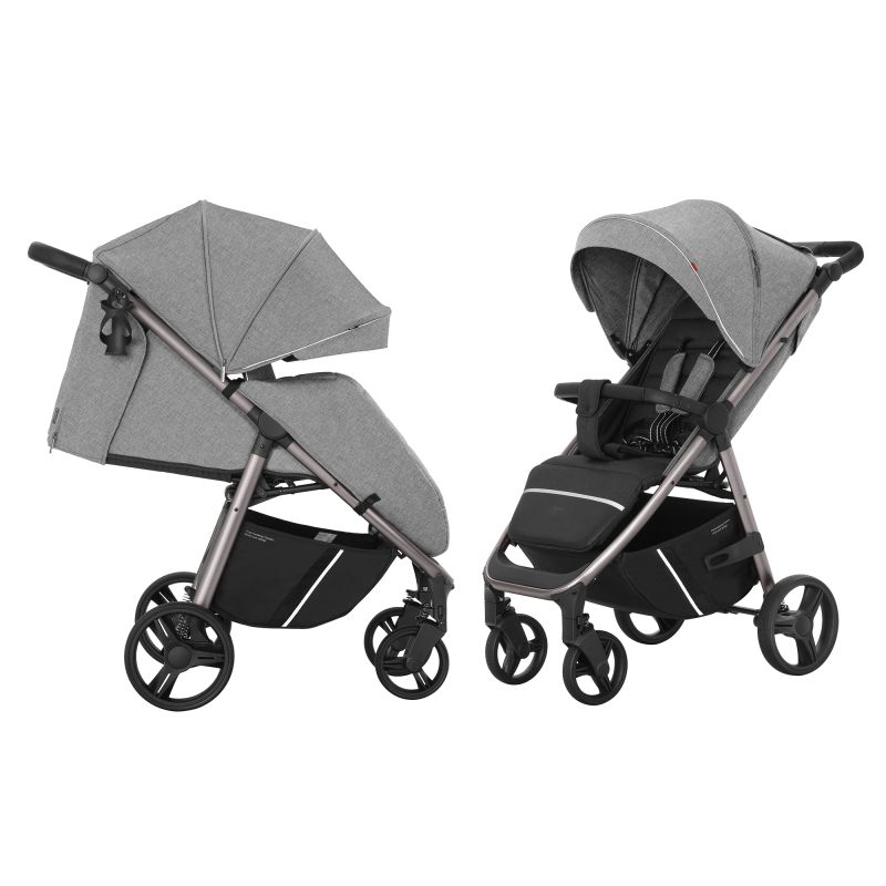 Коляска прогулочная Carrello Bravo CRL-8512/1 Metal Grey + дождевик L