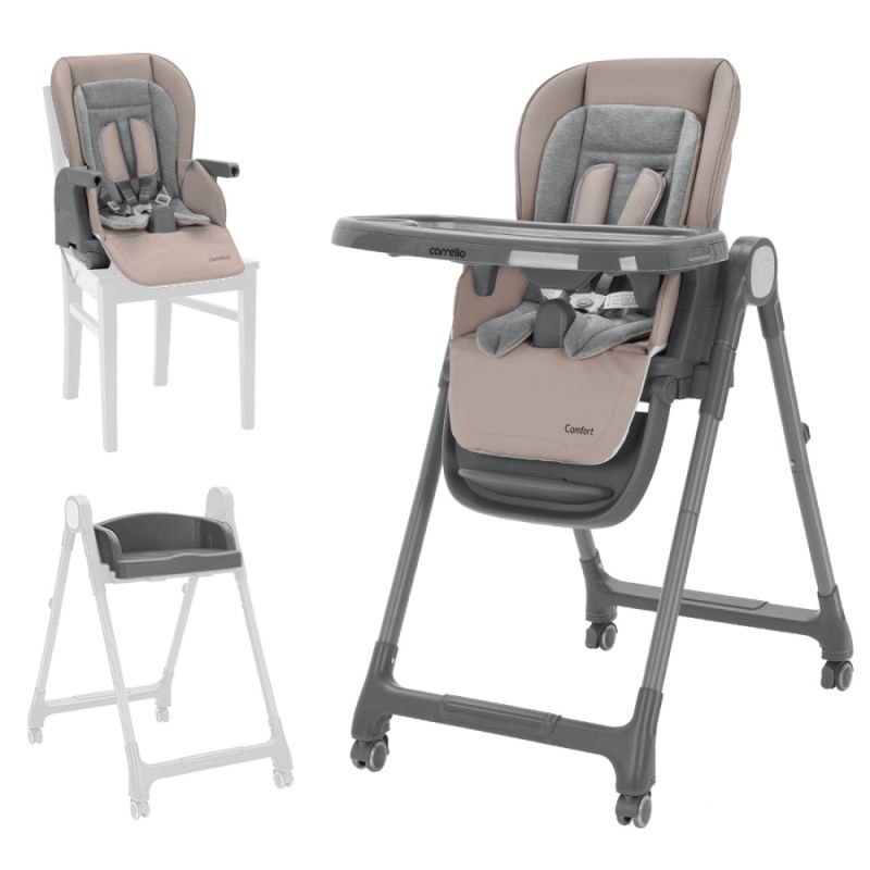 Стульчик для кормления CARRELLO Comfort CRL-9506 Noble Beige