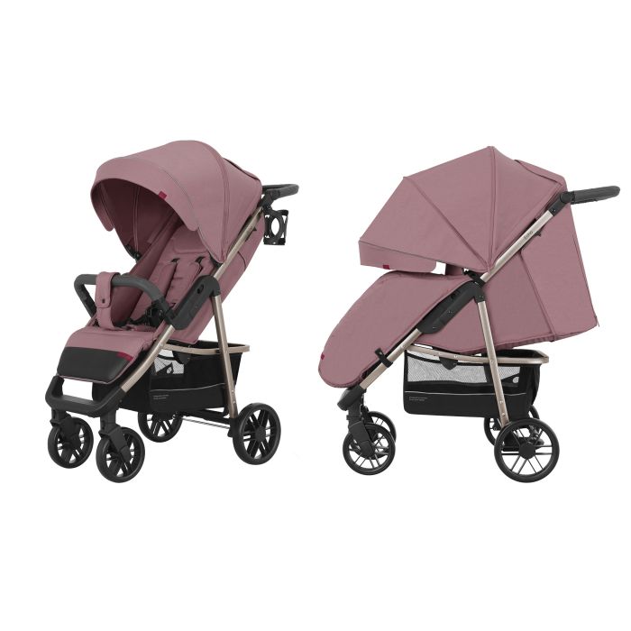 Прогулянкова коляска CARRELLO Echo CRL-8508 Charm Pink + дощовик L