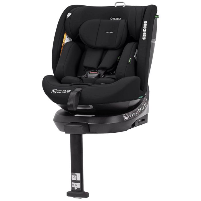 Автокрісло CARRELLO Octopus CRL-16002 Midnight Black i-Size 40-150см ISOFIX, поворот, опорна стійка